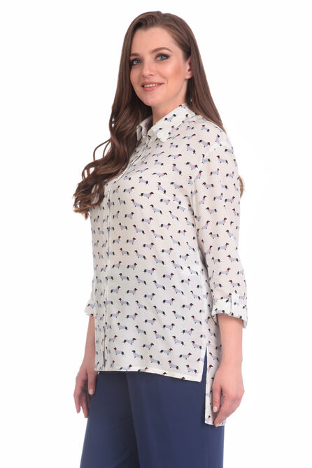 Блузка Линия-Л Б-1659 собаки Блузка Линия-Л Б-1659 собаки