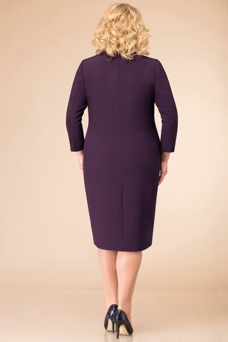 Повседневное платье Линия-Л Б-1748 баклажан Повседневное платье Линия-Л Б-1748 баклажан