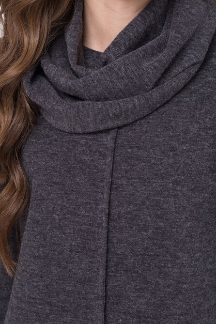 Повседневное платье Линия-Л Б-1703 тёмно-серый