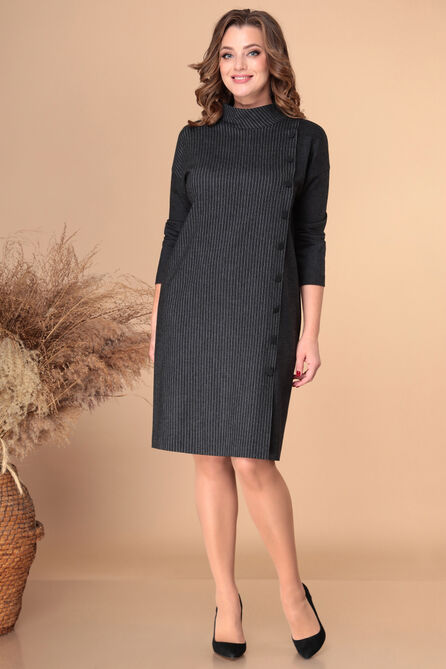 Повседневное платье Линия-Л Б-1903 графит Повседневное платье Линия-Л Б-1903 графит
