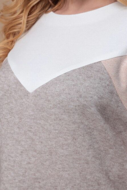 Туника Линия-Л Б-1918 беж/персик/белый Туника Линия-Л Б-1918 беж/персик/белый