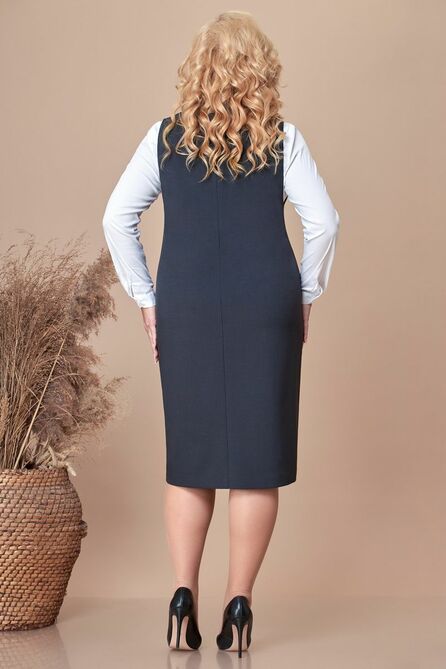 Офисное платье Линия-Л Б-1771 графит