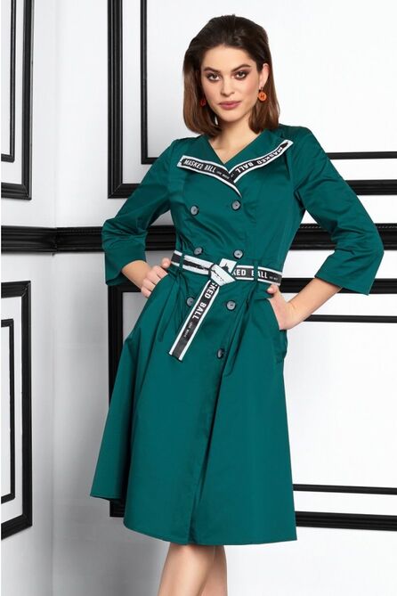 Повседневное платье Lissana 3924 изумруд