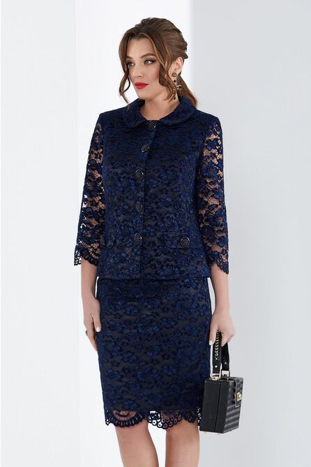 Юбочный костюм Lissana 3333 синий