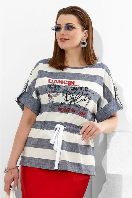 Костюм с блузкой Lissana 4275 красный