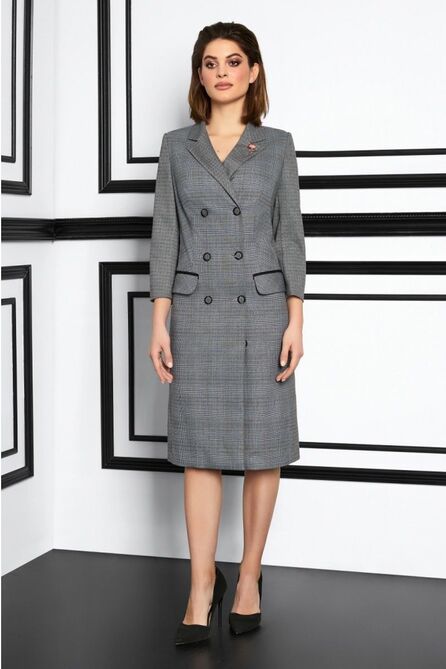 Офисное платье Lissana 3934 серый