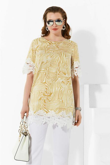 Брюки, Блуза Lissana 4285 горчица