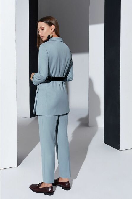 Костюм брючный Lissana 4334 серо-голубой