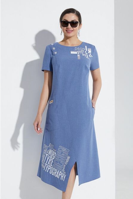 Повседневное платье Lissana 4505 джинс