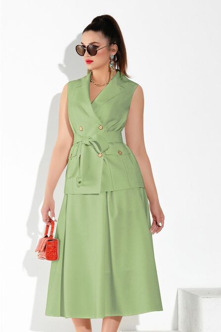 Юбка, Жилет Lissana 4288 базилик