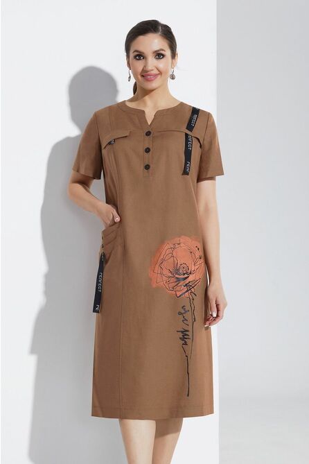 Повседневное платье Lissana 4527 капучино Повседневное платье Lissana 4527 капучино