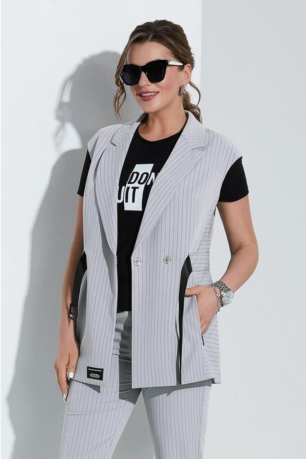 Брюки, Блуза, Жакет Lissana 4499 серо-лавандовый