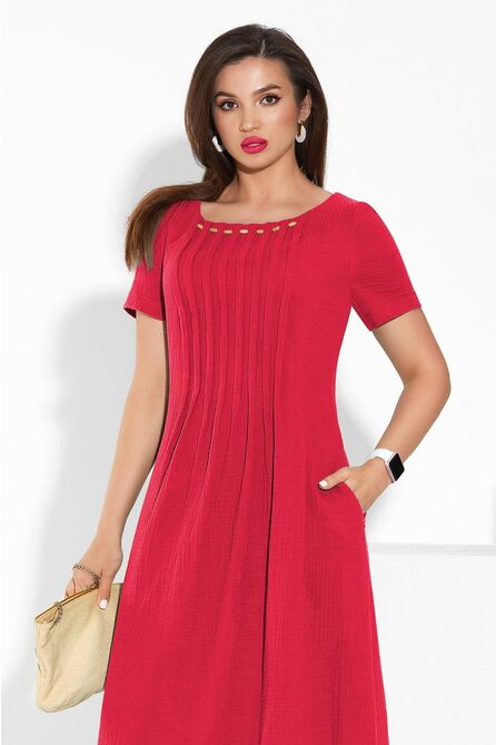 Повседневное платье Lissana 4335 гранатово-красный