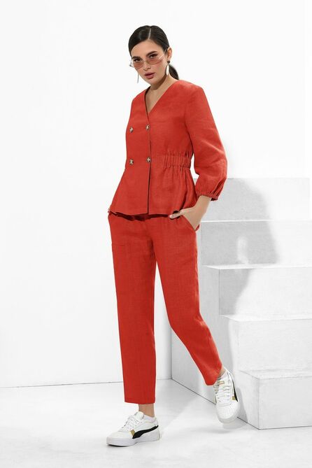 Костюм брючный Lissana 4216-1 кирпич