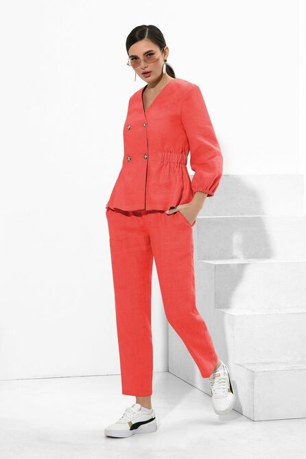 Костюм брючный Lissana 4216 коралл