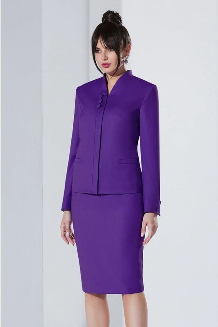 Юбочный костюм Lissana 4515 темный_пурпур