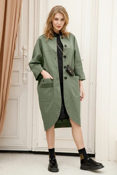 Тренч Lokka 756 зелень