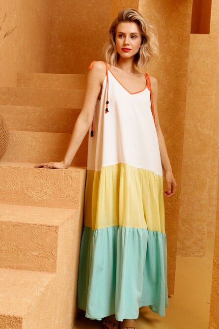 Повседневное платье Lokka 976 мультиколор