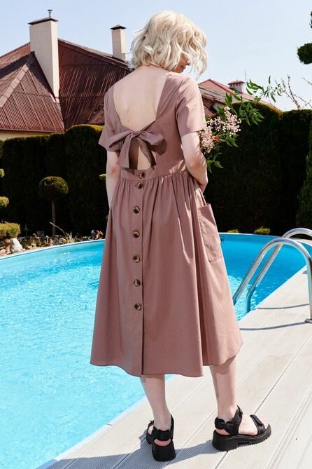 Повседневное платье Lokka 999 темно-розовый