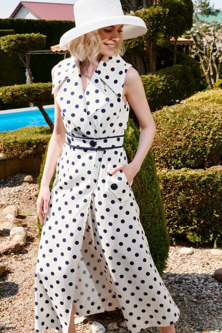 Повседневное платье Lokka 967G крупный_горох