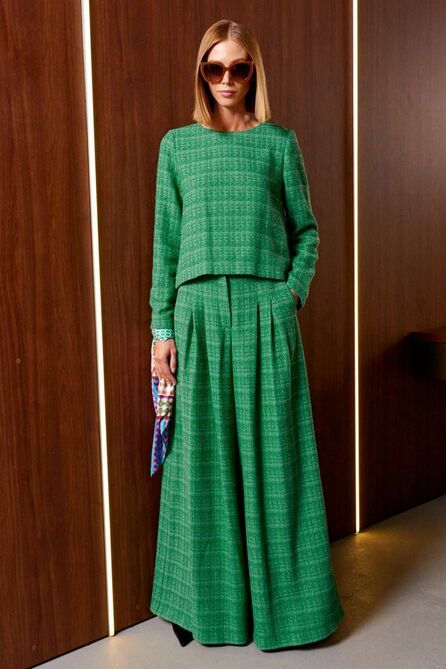 Костюм брючный Lokka 1003 зеленый