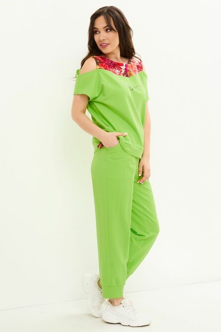 Брюки, Блуза Магия Моды 2081 салатовый
