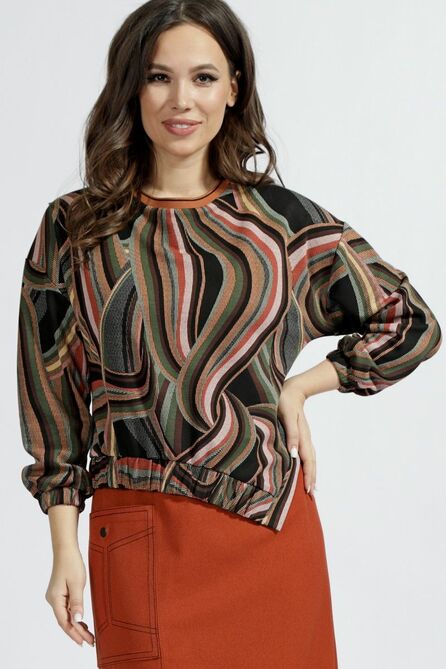 Офисное платье Магия Моды 2037 терракот