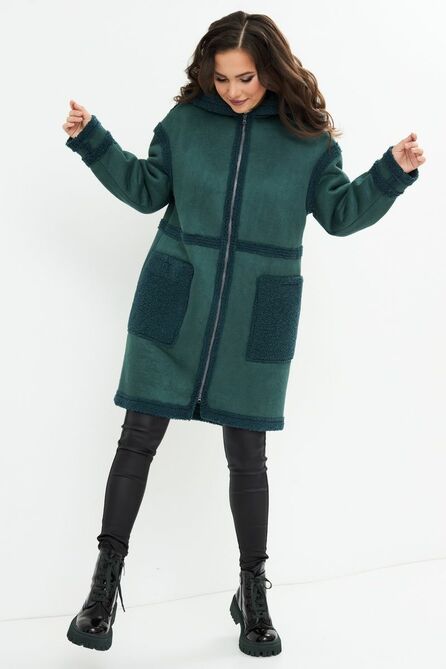 Дубленка Магия Моды 2167 зеленый Дубленка Магия Моды 2167 зеленый