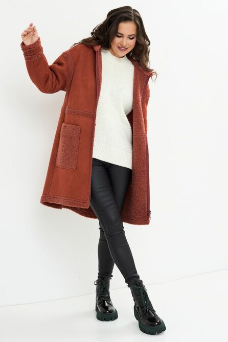 Дубленка Магия Моды 2167 терракот Дубленка Магия Моды 2167 терракот