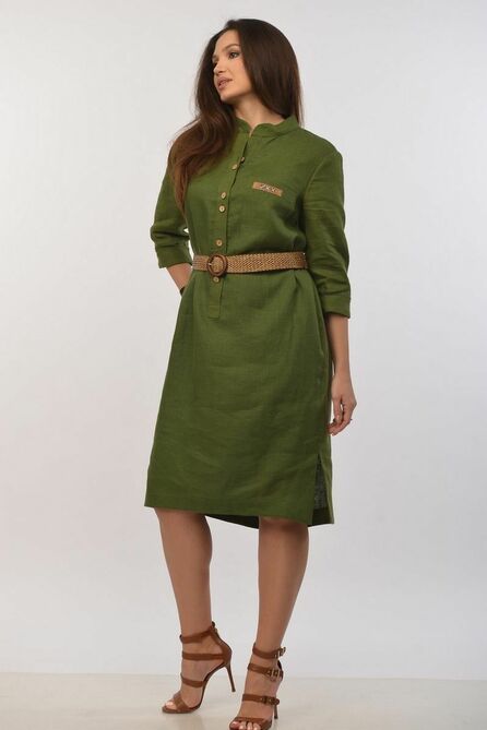 Повседневное платье MALI 421-018 зеленый