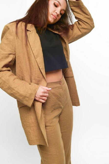 Костюм брючный MALI 722-020 миндаль