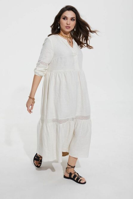 Повседневное платье MALI 422-026 молоко