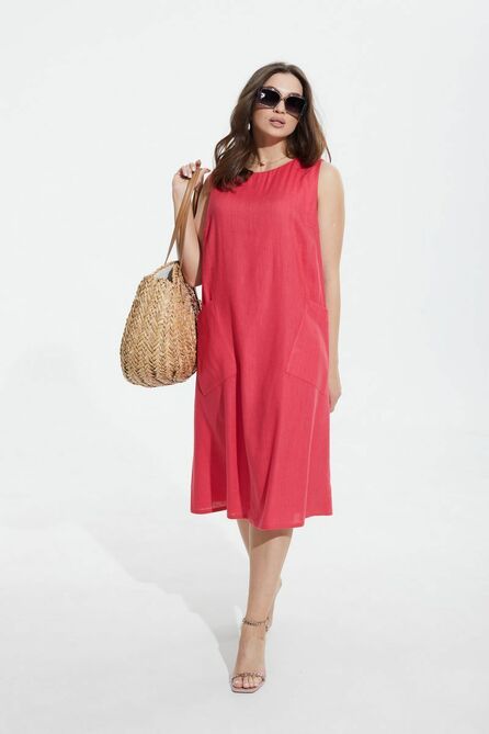 Повседневное платье MALI 422-051 коралл