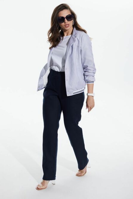 Жакет MALI 122-056 белый+синий