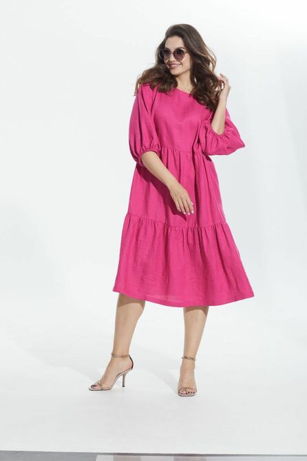 Повседневное платье MALI 422-063 фуксия