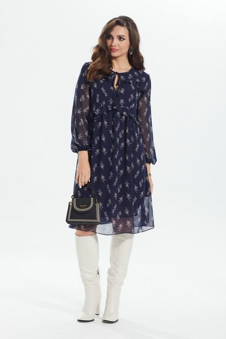 Повседневное платье MALI 422-076 ландыш_синий