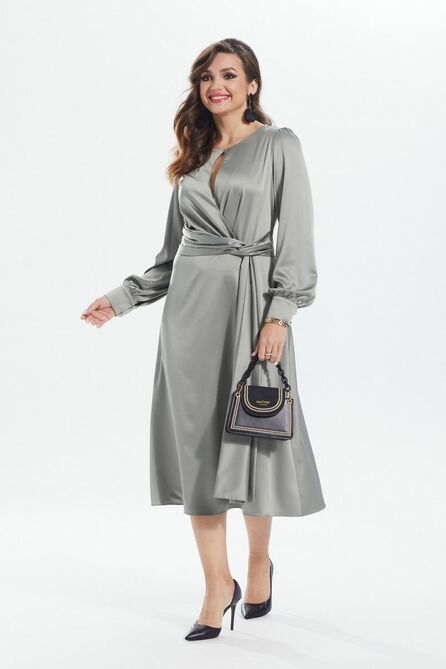 Вечернее платье MALI 422-084 олива