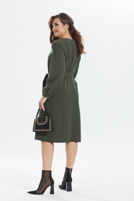 Повседневное платье MALI 422-100 хаки