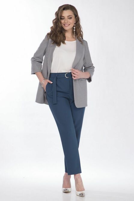 Брюки, Блуза, Жакет Matini 1.1582 клетка+бирюза