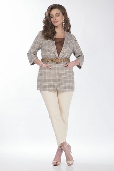 Костюм брючный Matini 1.1582 клетка_беж