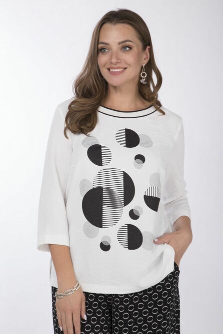 Костюм брючный Matini 1.1588 синий_круги Костюм брючный Matini 1.1588 синий_круги