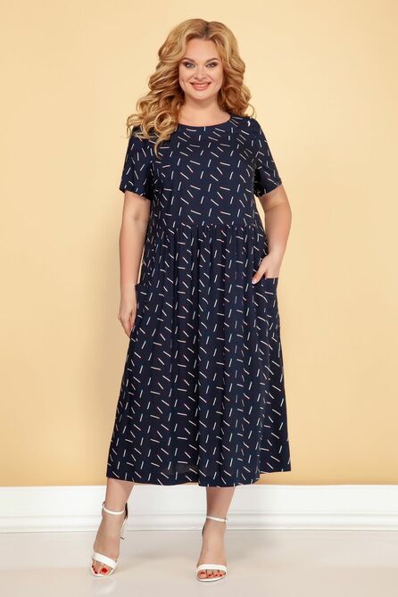 Повседневное платье Медея и К 2100 синий