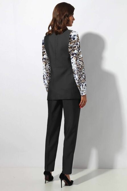 Брюки, Блуза, Жилет Миа Мода 1367-9