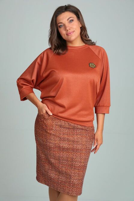 Юбка, Джемпер Michel Chic 1320 рыжий