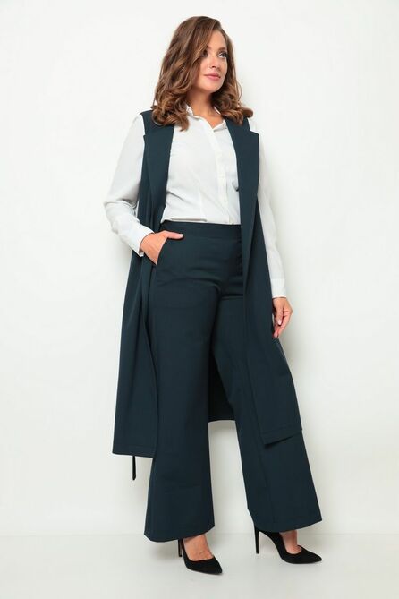 Костюм брючный Michel Chic 1260 темно-сине-зеленый