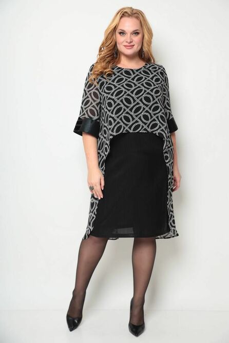 Вечернее платье Michel Chic 2072 черный_принт