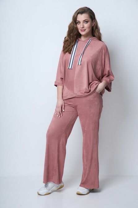 Костюм брючный Michel Chic 1271 пыльная-роза