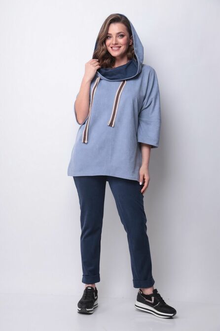 Костюм брючный Michel Chic 1278 голубой