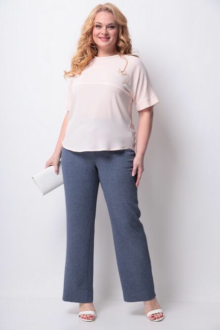 Брюки, Блуза Michel Chic 1172 розовый-синий