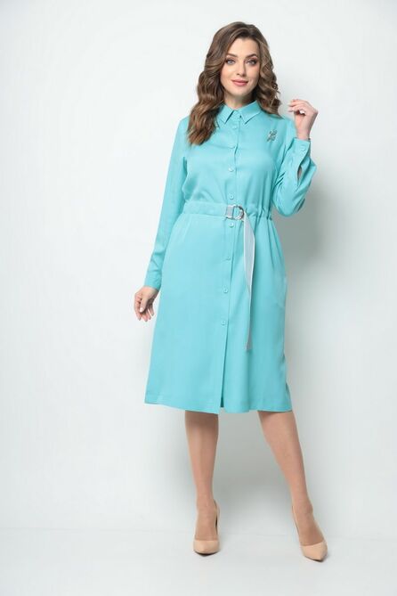 Повседневное платье Michel Chic 2088 бирюза